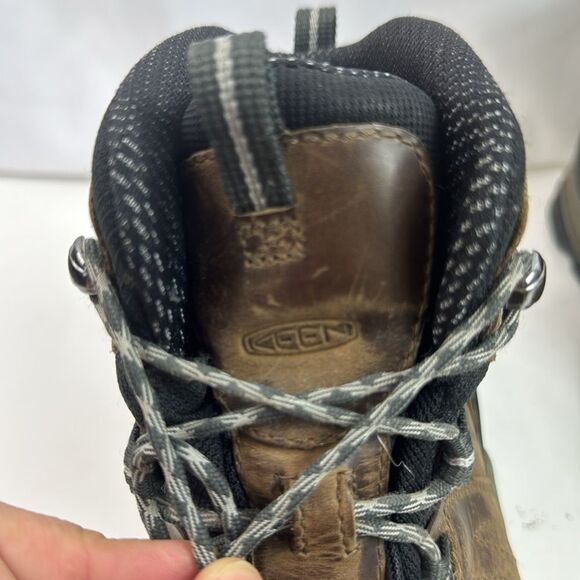 Keen Gypsum Brown Leather Waterproof Lace Up Trail Men’s Hiking Boots - Picture 13 of 14